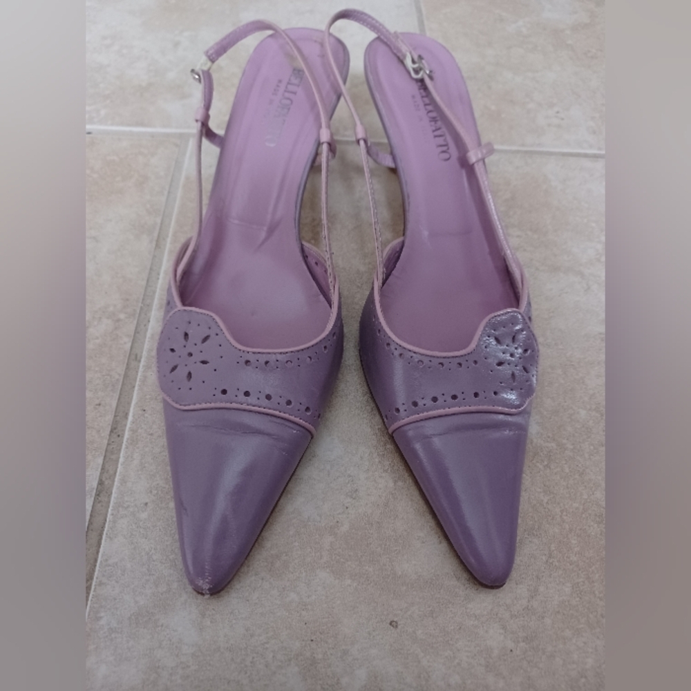 Bellafatto Lavender Slingback Heels - Womens. US 10